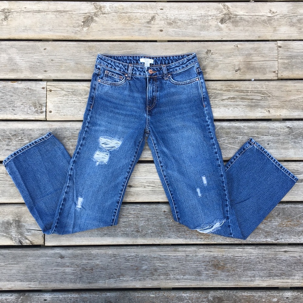Forever 21 Cool Denim Wide Leg Jeans